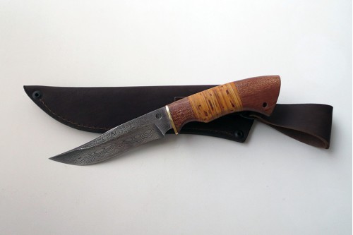 Нож из дамасской ст. "Скорпион" - работа мастерской кузнеца Марушина А.И.